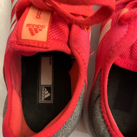 Adidas Pink Sneakers with White Stripes size 10 - Picture 4 of 5